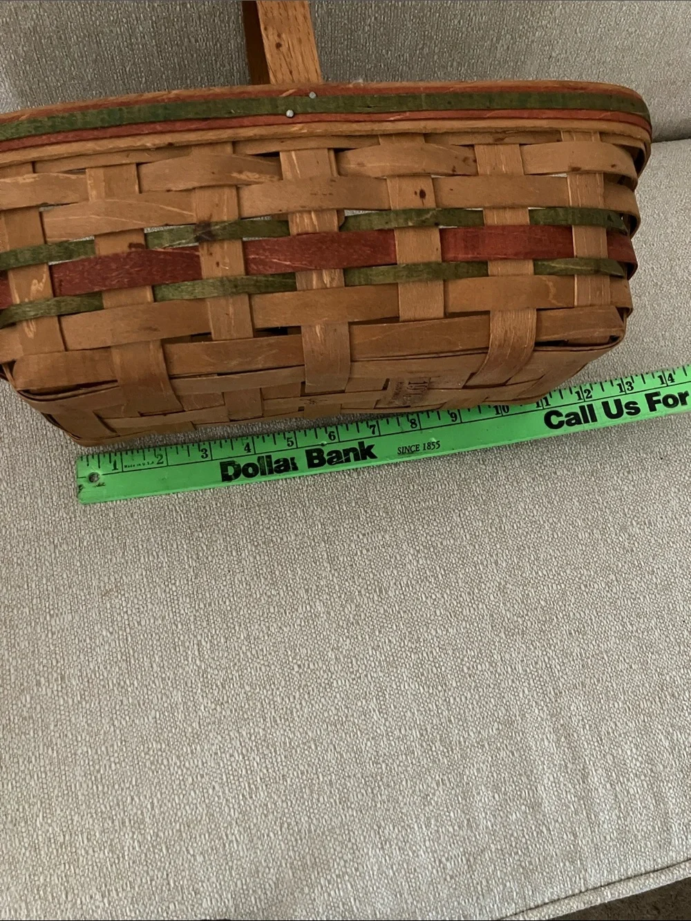Group of 3 Handwoven Rustic Natural Wood Basket - Neutral Tan